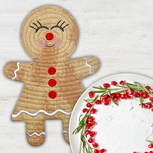 Gingerbread Trivets In the Hoop Machine Embroidery Designs Pickle Pie Designs