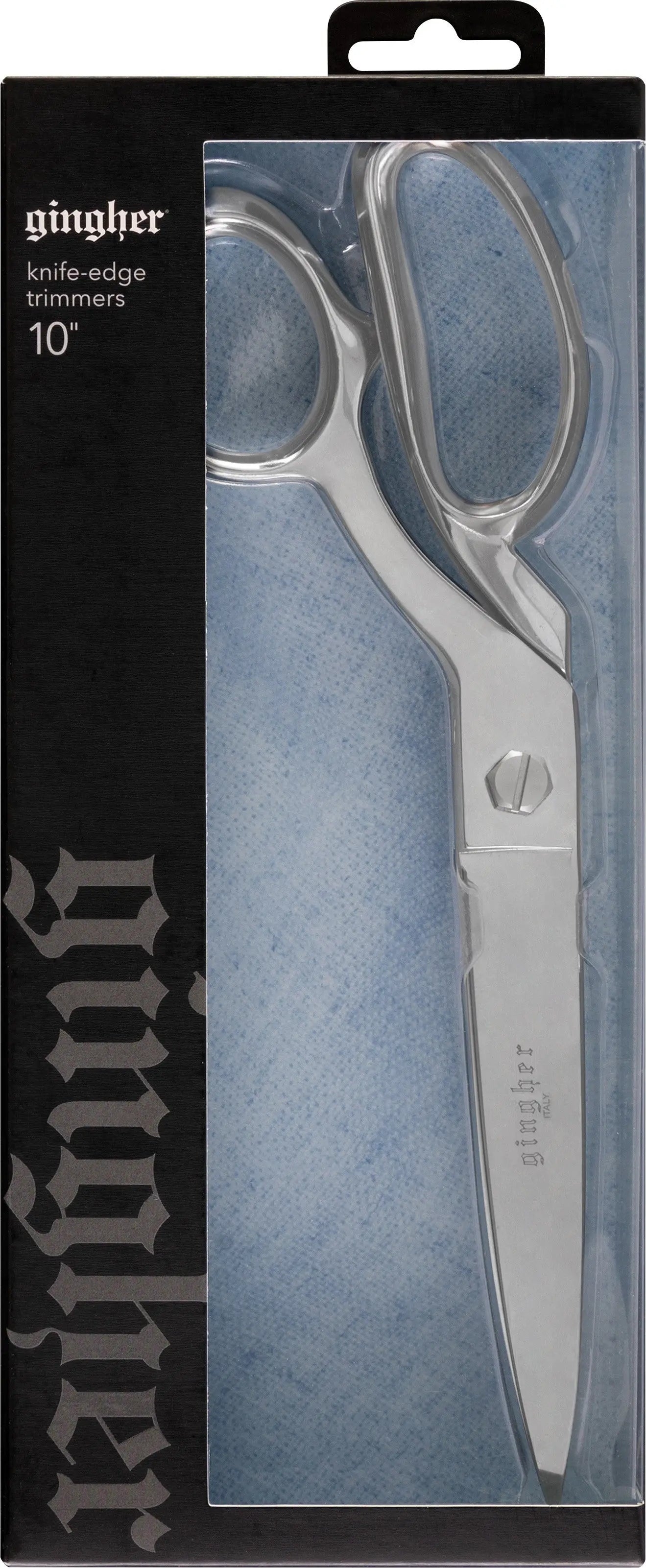 Gingher 10in Knife Edge Bent Scissor - Linda's Electric Quilters