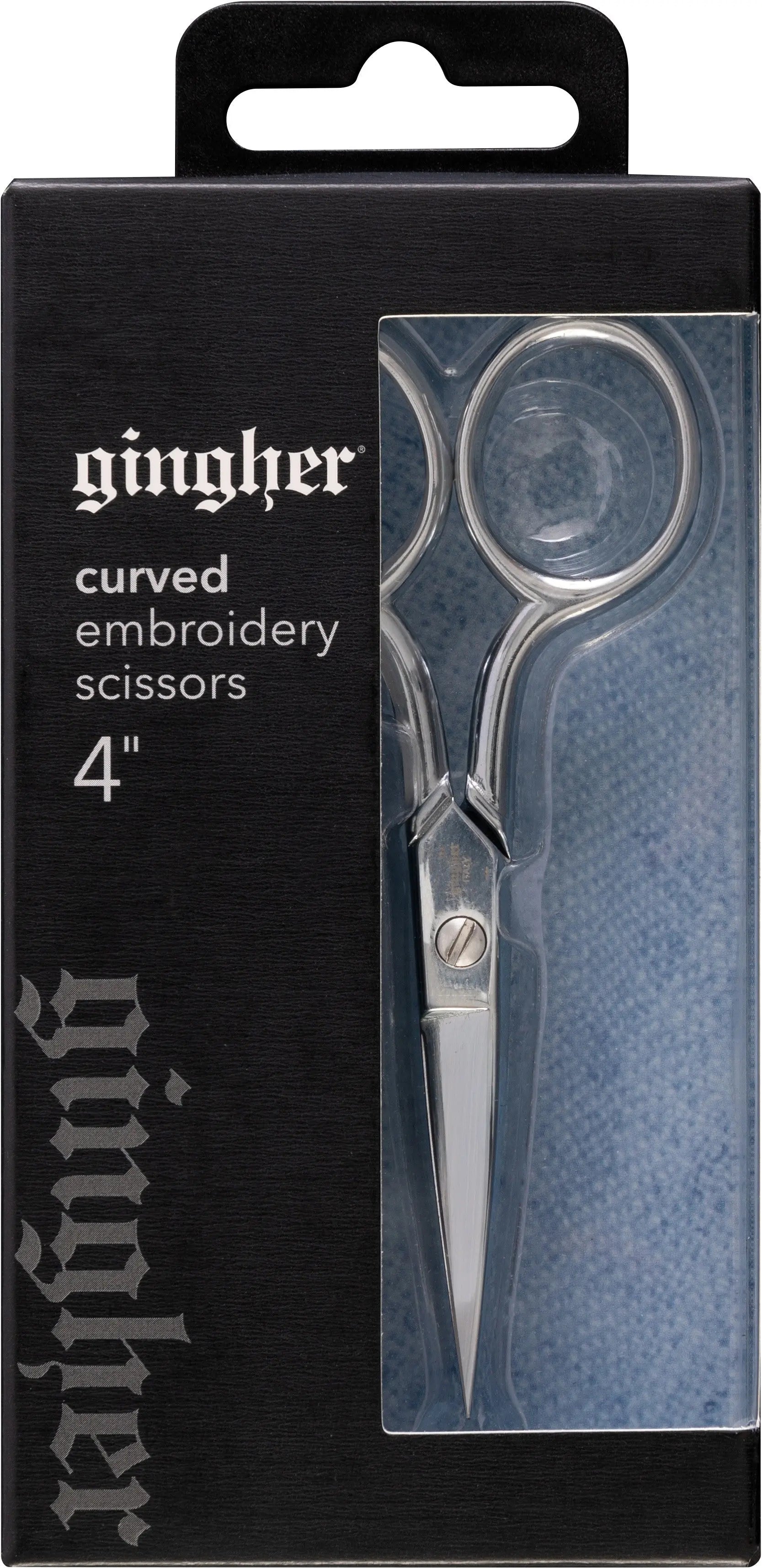 Gingher 4in Curved Embroidery Scissors - Linda's Electric Quilters