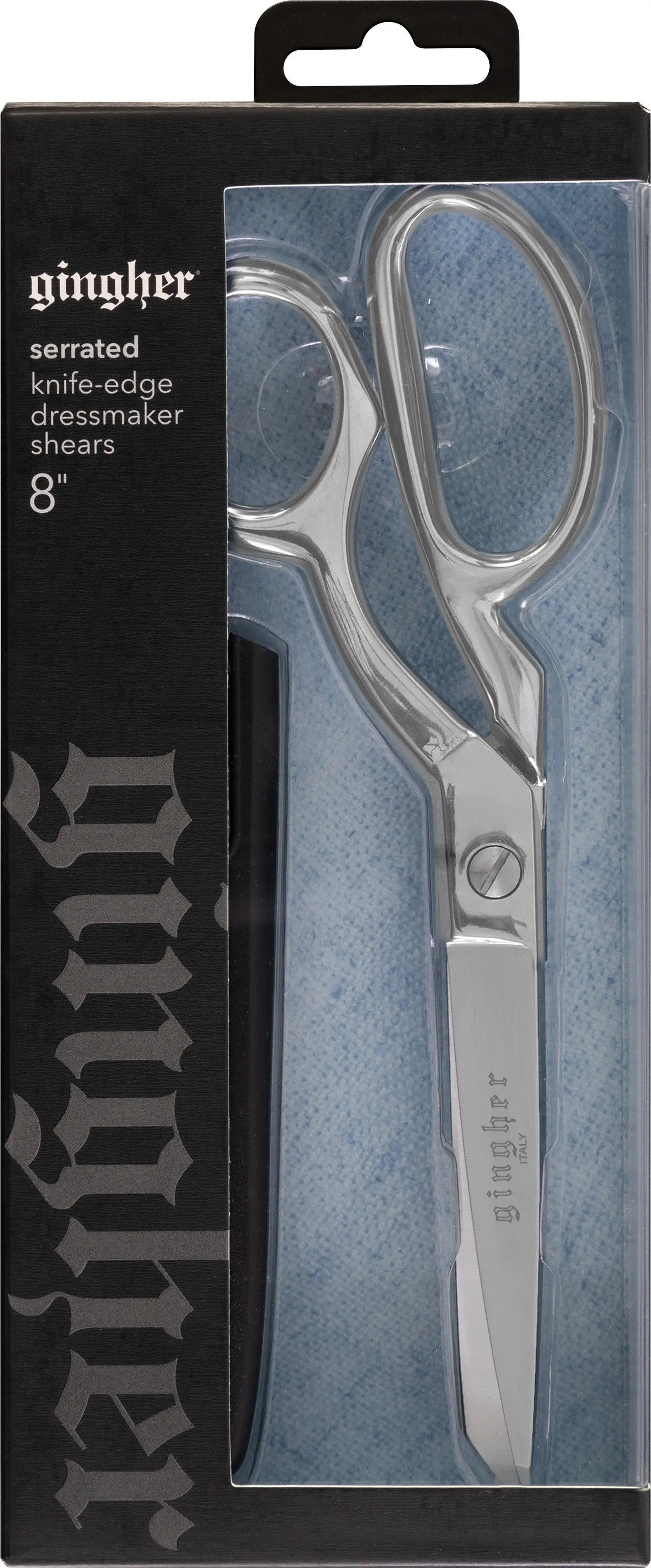 Gingher 8in Serrated/Knife Edge Dressmakers Shears - Linda's Electric Quilters