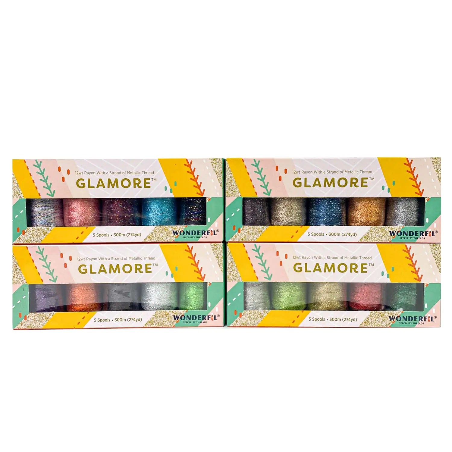 GlaMore™ 12wt Rayon and Metallic Thread - Packs WonderFil USA
