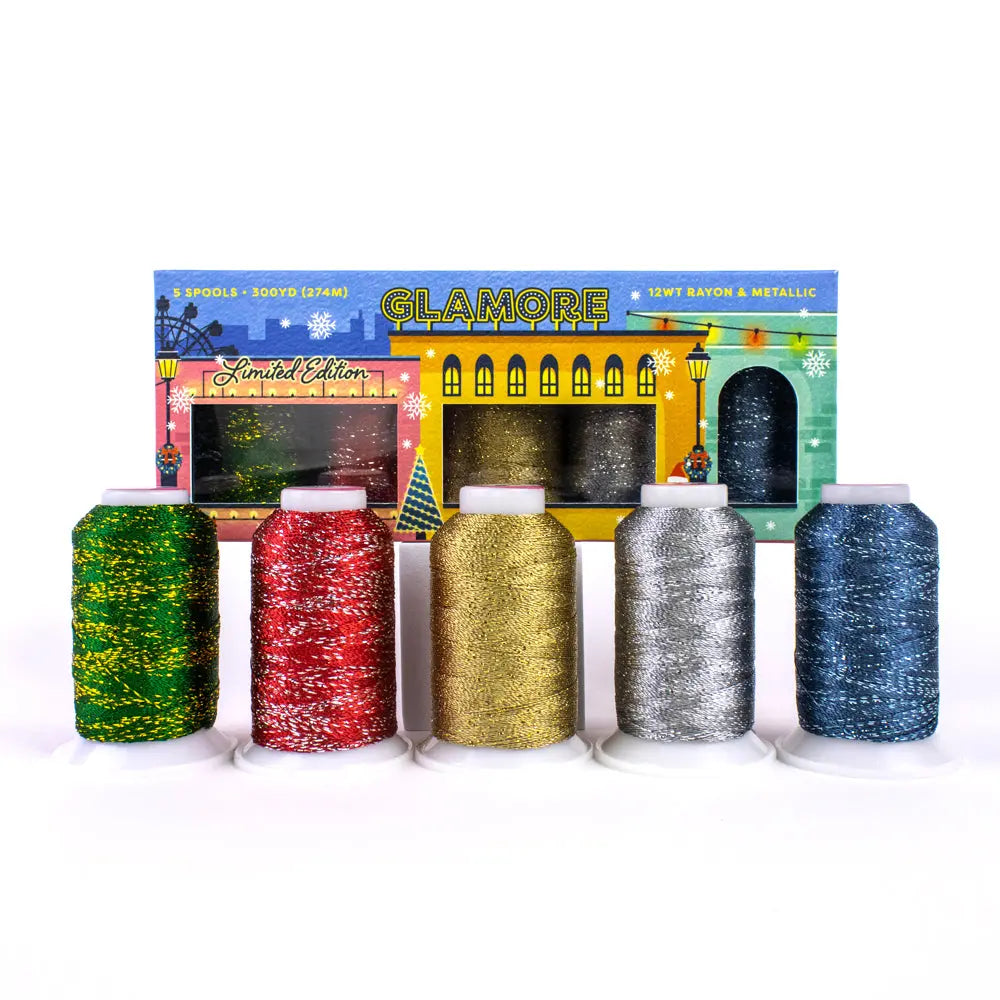 GlaMore™? 12wt Rayon & Metallic Holiday Pack WonderFil USA