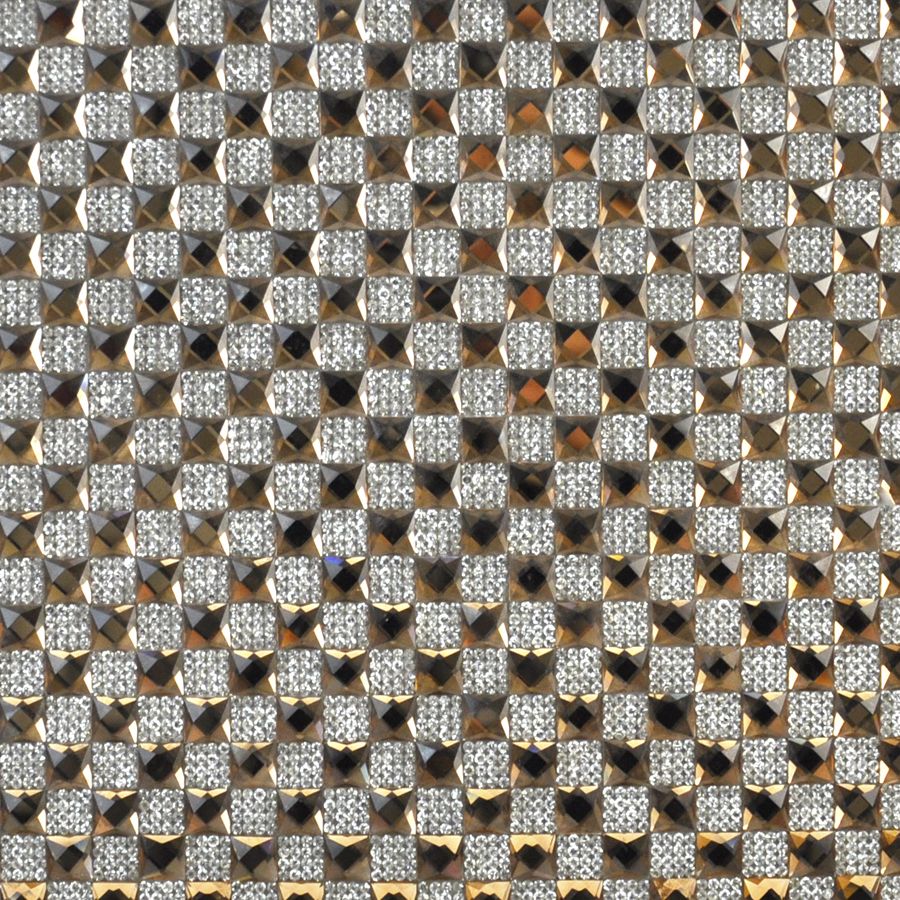Glass and Rhinestone Sheet - 15 3/4" x 9 1/2" - BRST-13-16 Sable