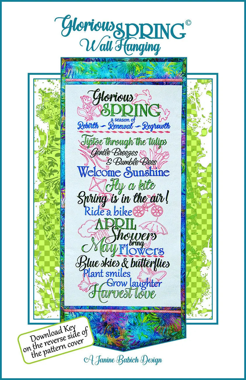 Glorious Spring Wall Hanging - Linda's Electric Quilters