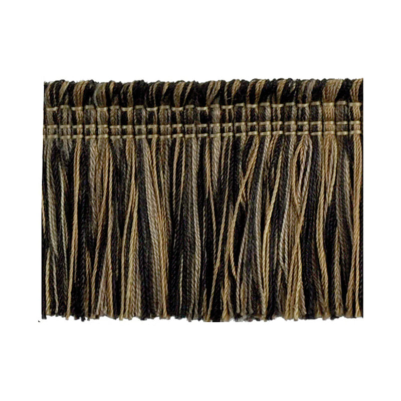 Godiva Collection - 2" Width BRUSH FRINGE (25 Yard Roll) - Chocolate and Brown