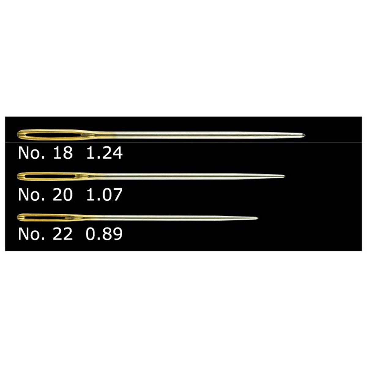 Gold Eye Tapestry Needle (No. 18-22)