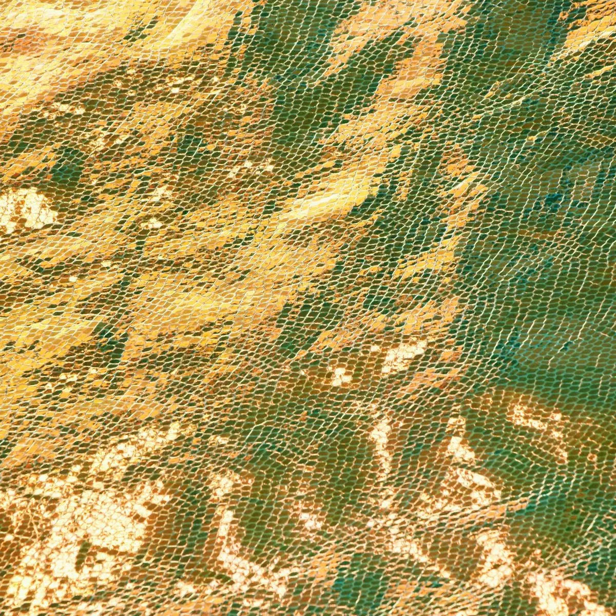 Gold Unicorn Faux Leather 1/2 yard - Linda's Electric Quilters