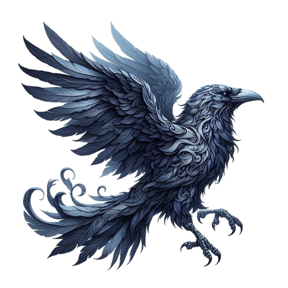 Gothic Raven Fabric Panel 11