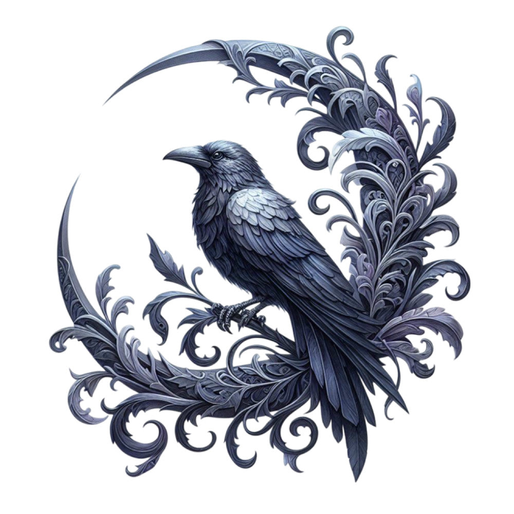 Gothic Raven Fabric Panel 14