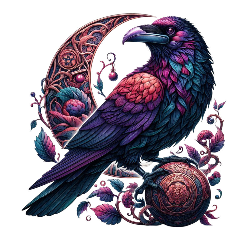 Gothic Raven Fabric Panel 16