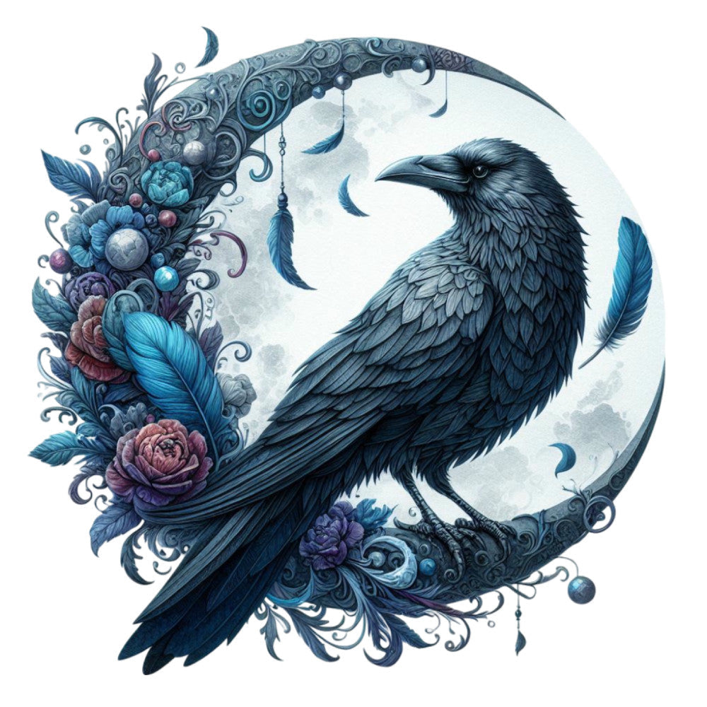 Gothic Raven Fabric Panel 19