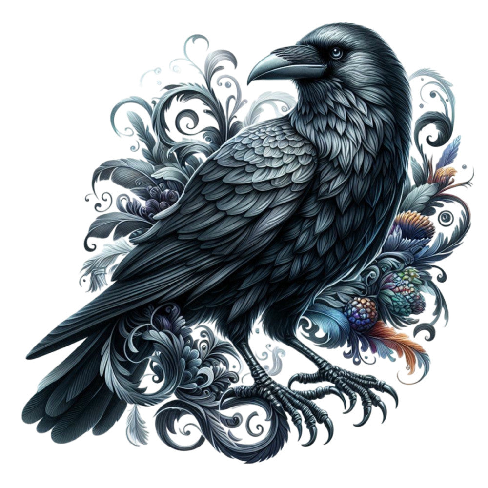 Gothic Raven Fabric Panel 24