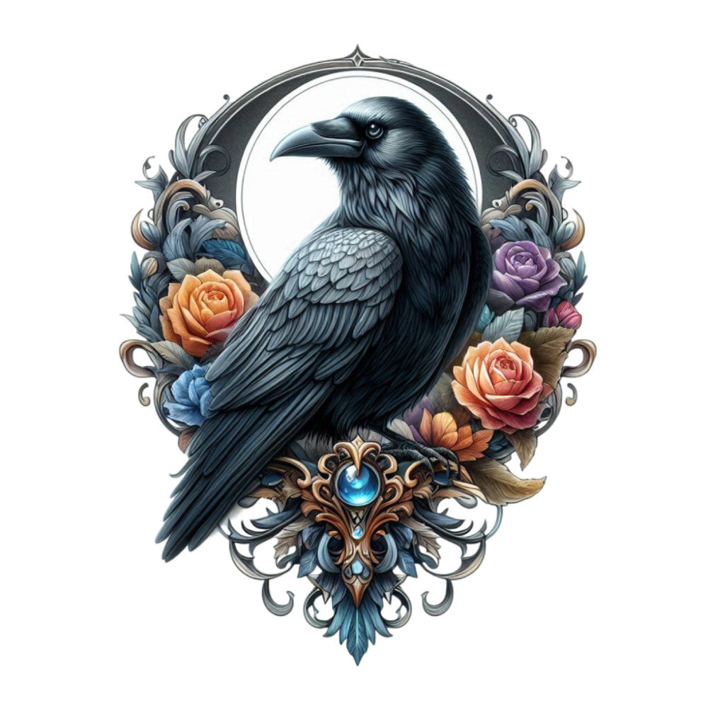 Gothic Raven Fabric Panel 25