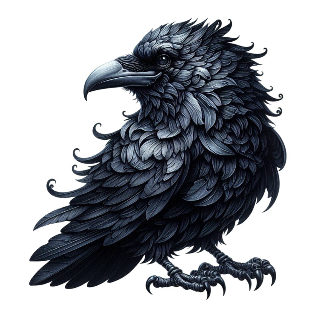 Gothic Raven Fabric Panel 4