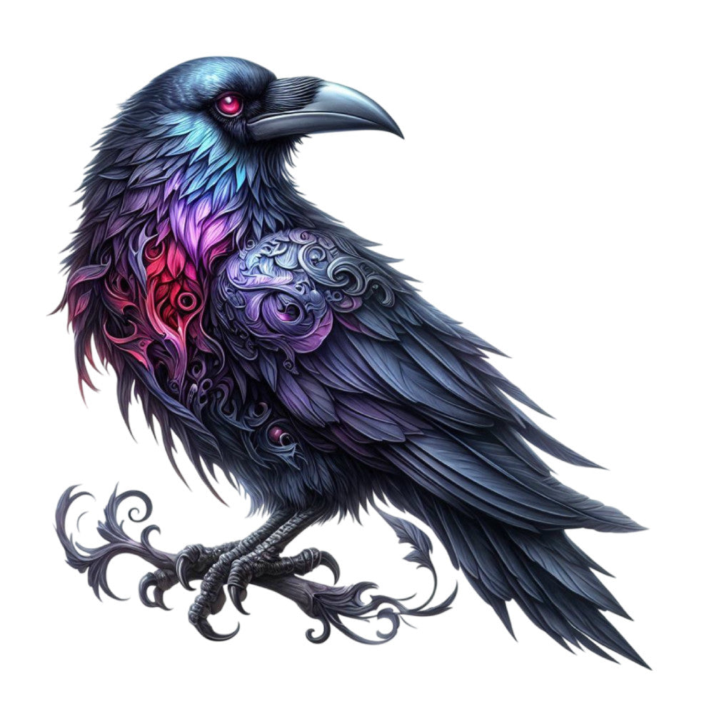 Gothic Raven Fabric Panel 5