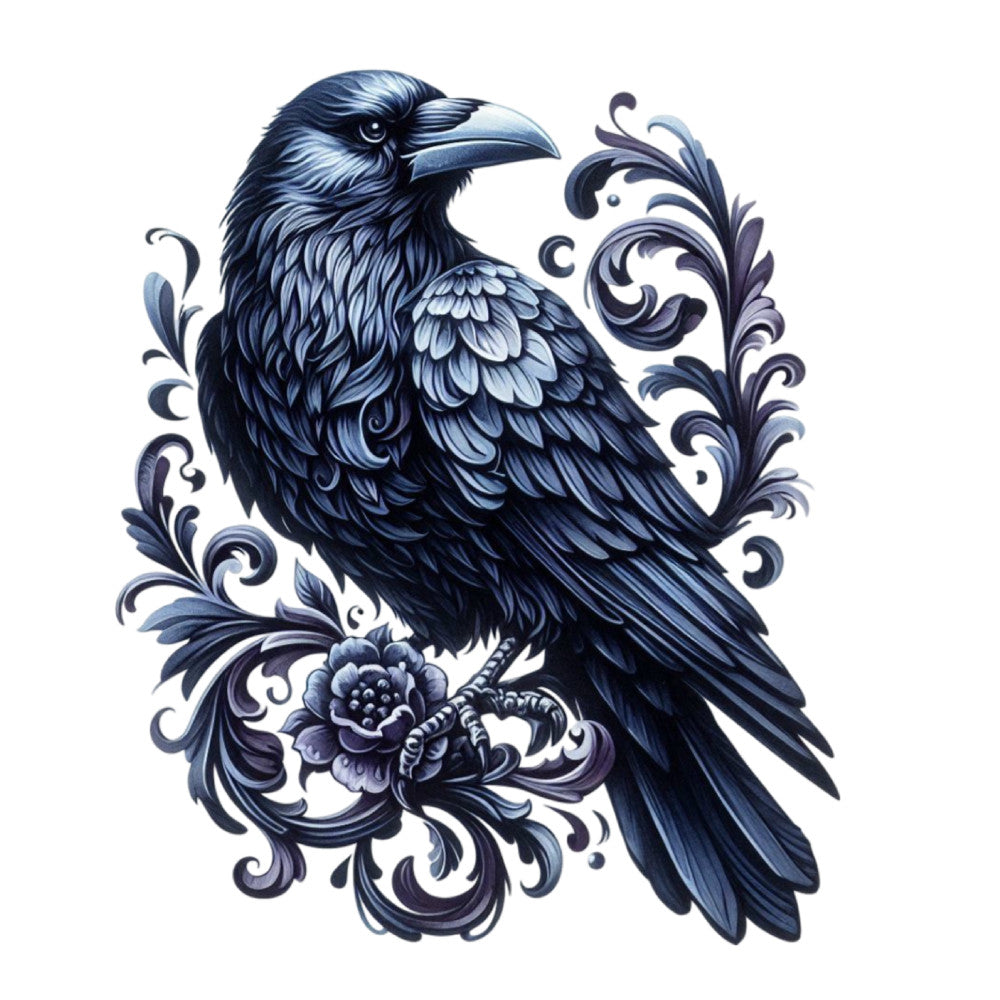 Gothic Raven Fabric Panel 6