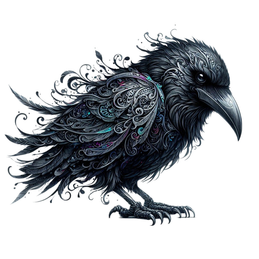 Gothic Raven Fabric Panel 8