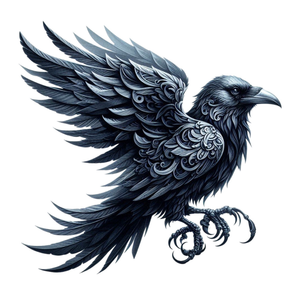 Gothic Raven Fabric Panel 9