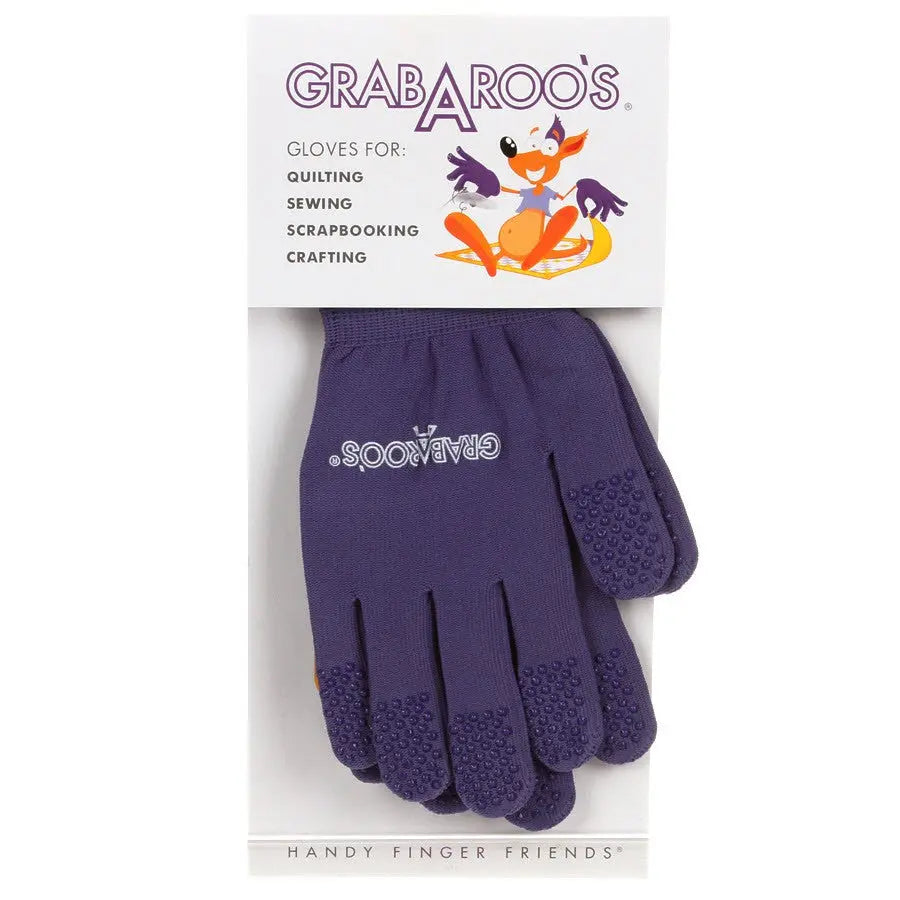 Grab A Roos Gloves For Quilting / Sewing Size Small - Linda's Electric Quilters