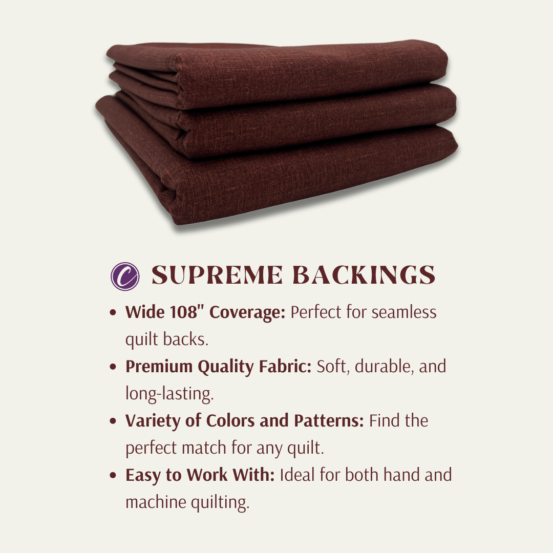 Brown Grain of Color 108" Supreme Backings - Chocolate fabric per yard