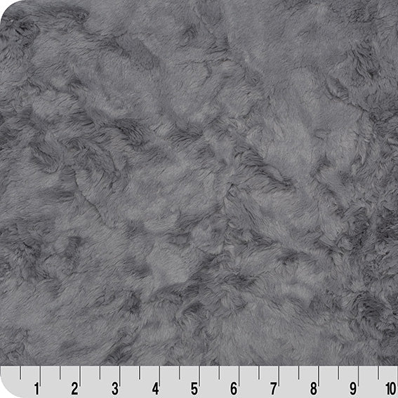 Graphite Luxe Cuddle Marble 58/60" Fabric Per Yard