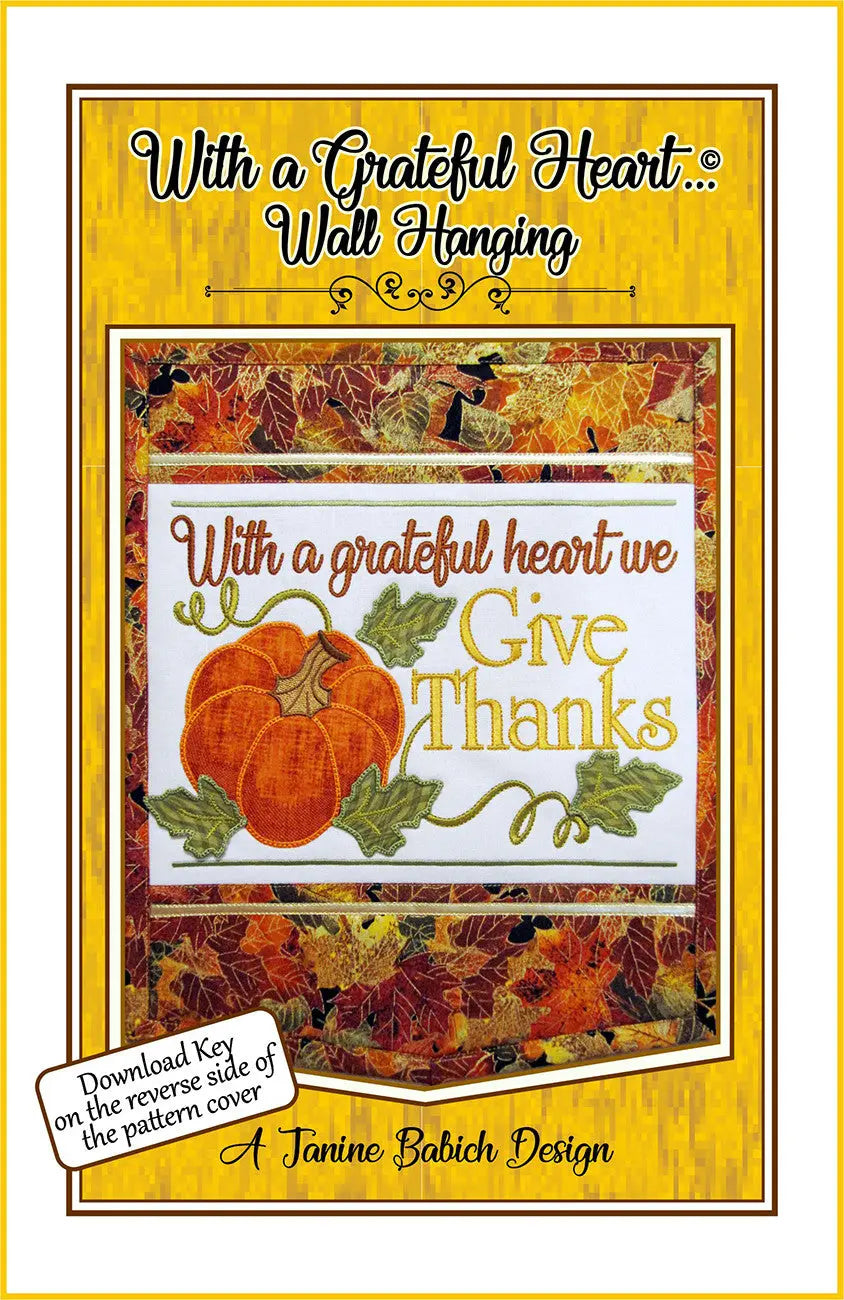 Grateful Heart Wall Hanging - Linda's Electric Quilters