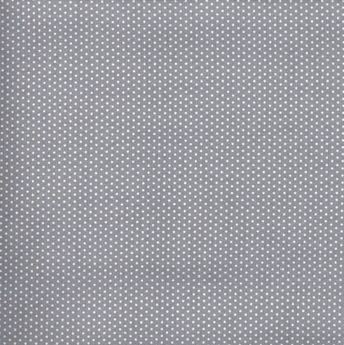 Gray Pin Dot 45" Wide Cotton Fabric Per Yard