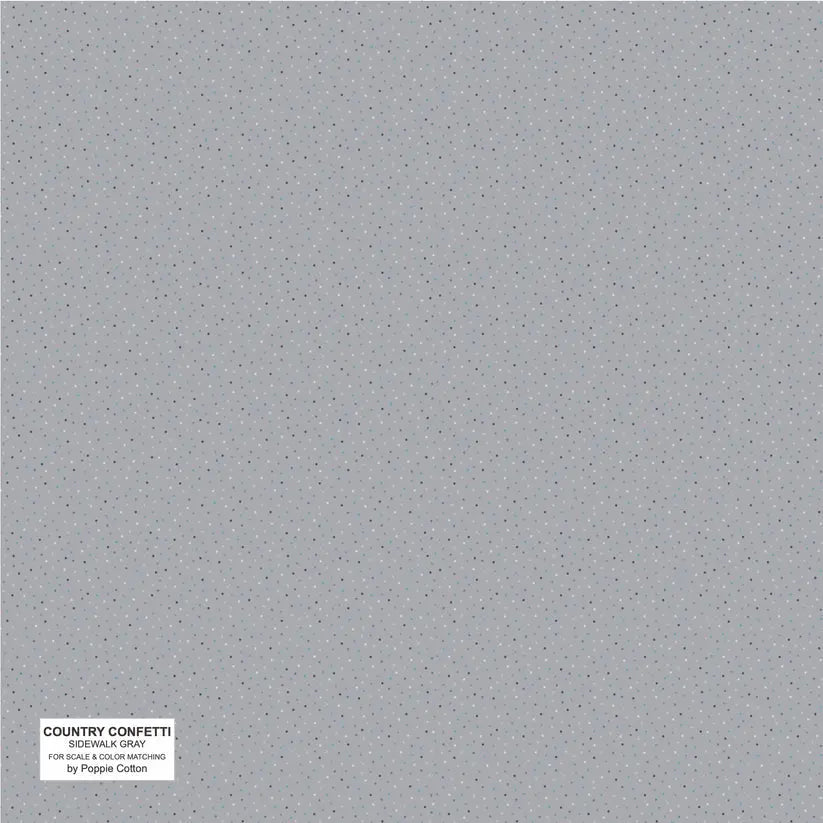 Gray Sidewalk Cotton 44"/45" Fabric Per Yard - Linda's Electric Quilters