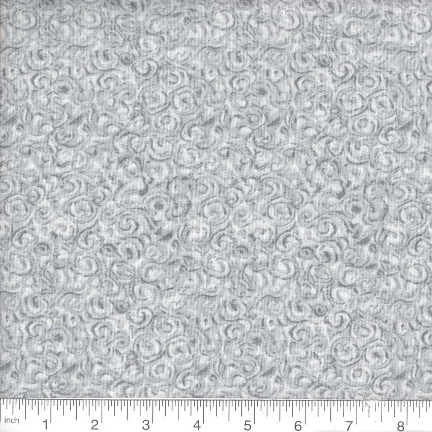 Gray Twister 45" Wide Cotton Fabric Per Yard