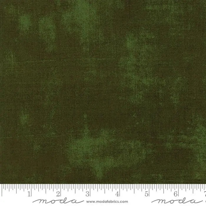 Green Grunge Basics Rifle Green 44"/45" Per Yard Moda Fabrics & Supplies
