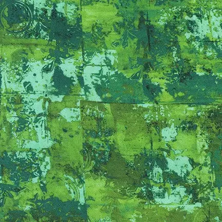 Green Jungle Warehouse District Cotton Wideback Fabric ( 1 Yard Pack ) - Linda's Electric Quilters