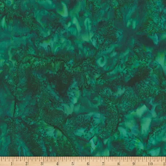 Green Mallard Watercolor Waves Wideback Fabric per yard - Linda's Electric Quilters