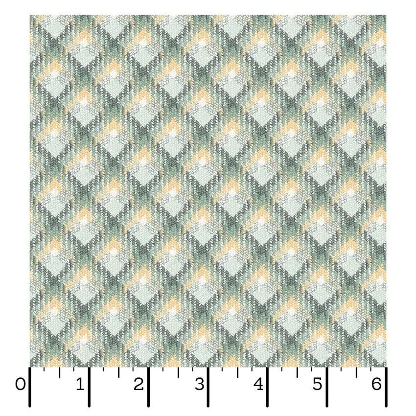 Green/Multi Plaid La Fleur Flannel Cotton 42"/43" Fabric Per Yard EE Schenck Co