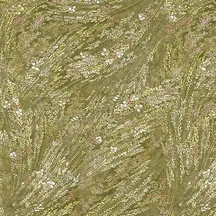 Green Olive Meadow Breeze Cotton Wideback Fabric per yard - Linda's Electric Quilters