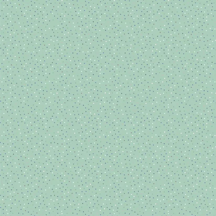 Green Sea Glass Mint Cotton 44"/45" Fabric Per Yard - Linda's Electric Quilters