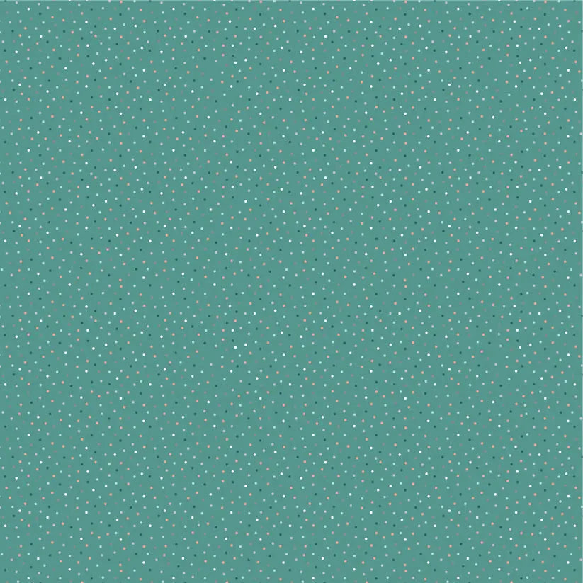 Green Teal Lakehouse Cotton 44"/45" Fabric Per Yard - Linda's Electric Quilters