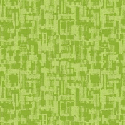 Green Tonal Barcode Cotton Wideback Fabric