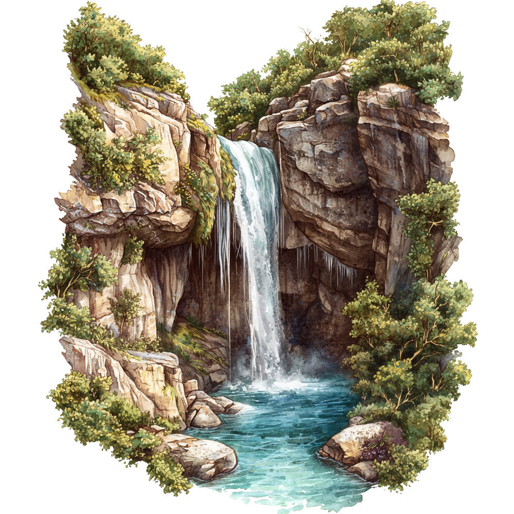 Greenland Landscape Fabric Panel 29