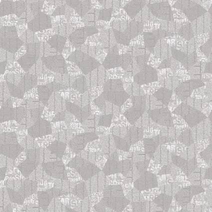 Grey Abstract Cotton Wideback Fabric per yard - Linda's Electric Quilters