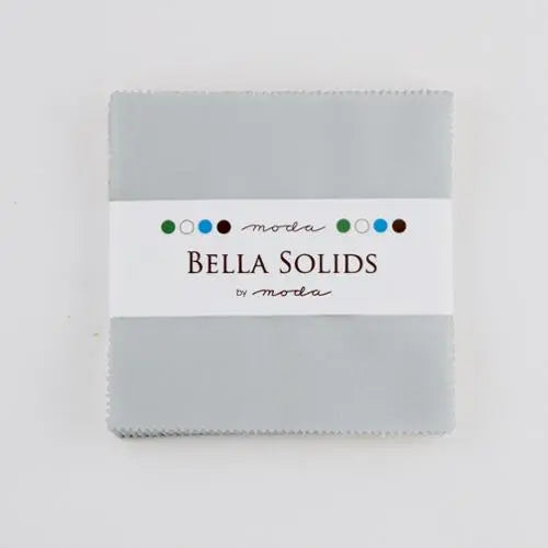 Grey Bella Solids Zen Grey Charm Pack Precuts - Linda's Electric Quilters