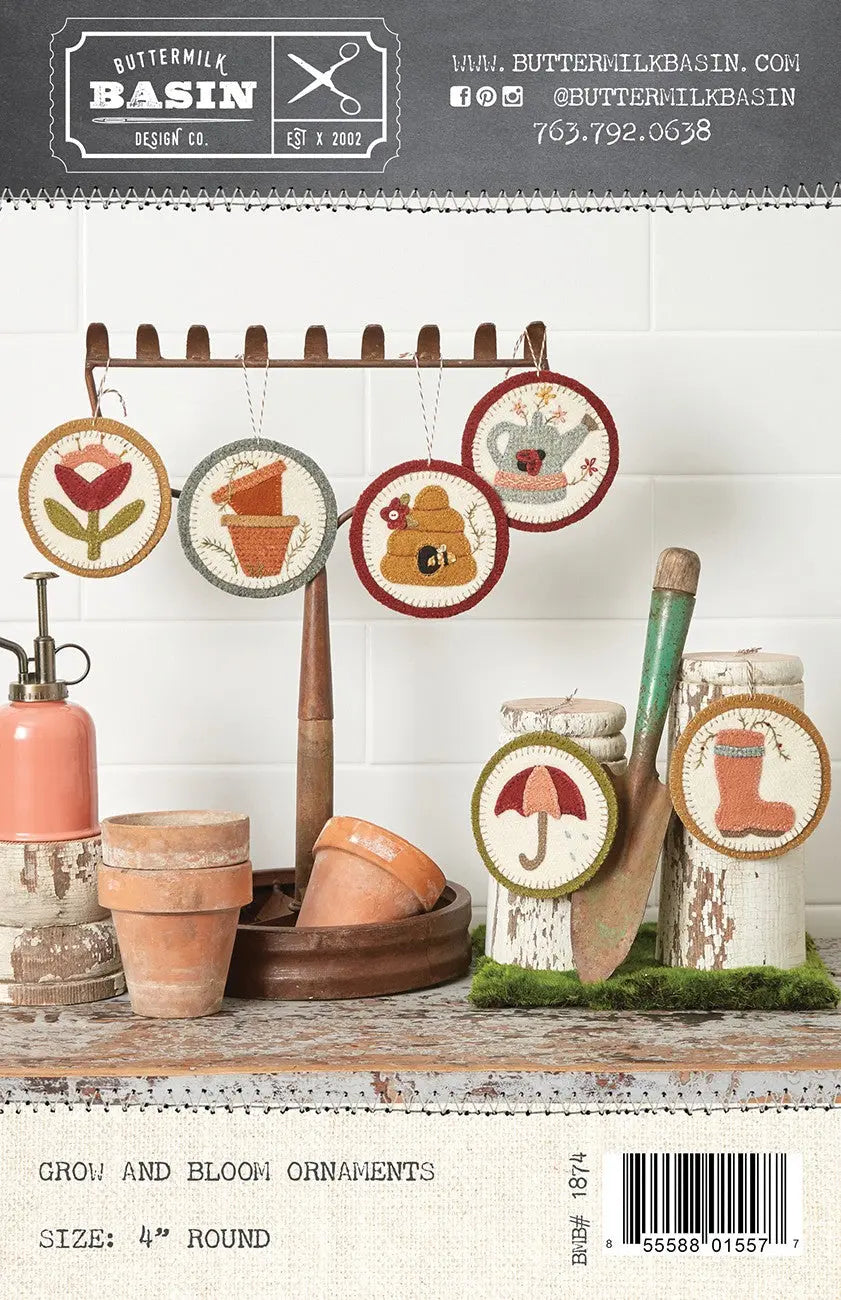 Grow and Bloom Ornaments - Linda's Electric Quilters