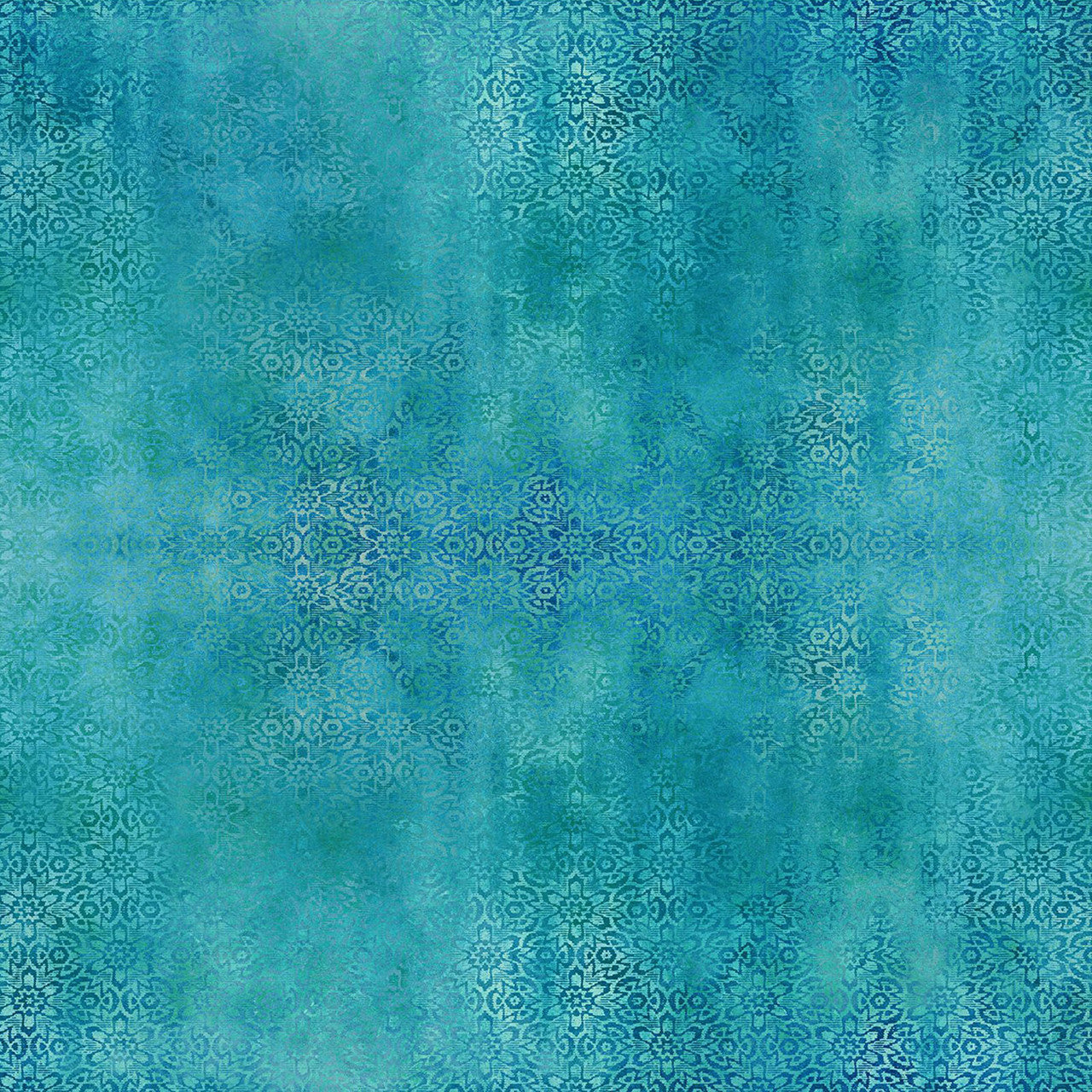 Lace Teal Evanescence Cotton 43/44 Fabric Per Yard