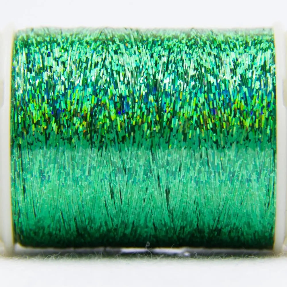 HC8156 - Hologram™ Polyester Slitted Green Thread WonderFil USA