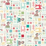 Riley Blake My Happy Place Home Dec Main Cream fabric