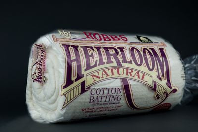 Hobbs Heirloom® 100% Natural Cotton Batting with Scrim – Queen 90" x 108"