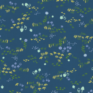 Cotton + Steel Omatsuri Nakama Dark Blue HO106-DA2U quilting fabric