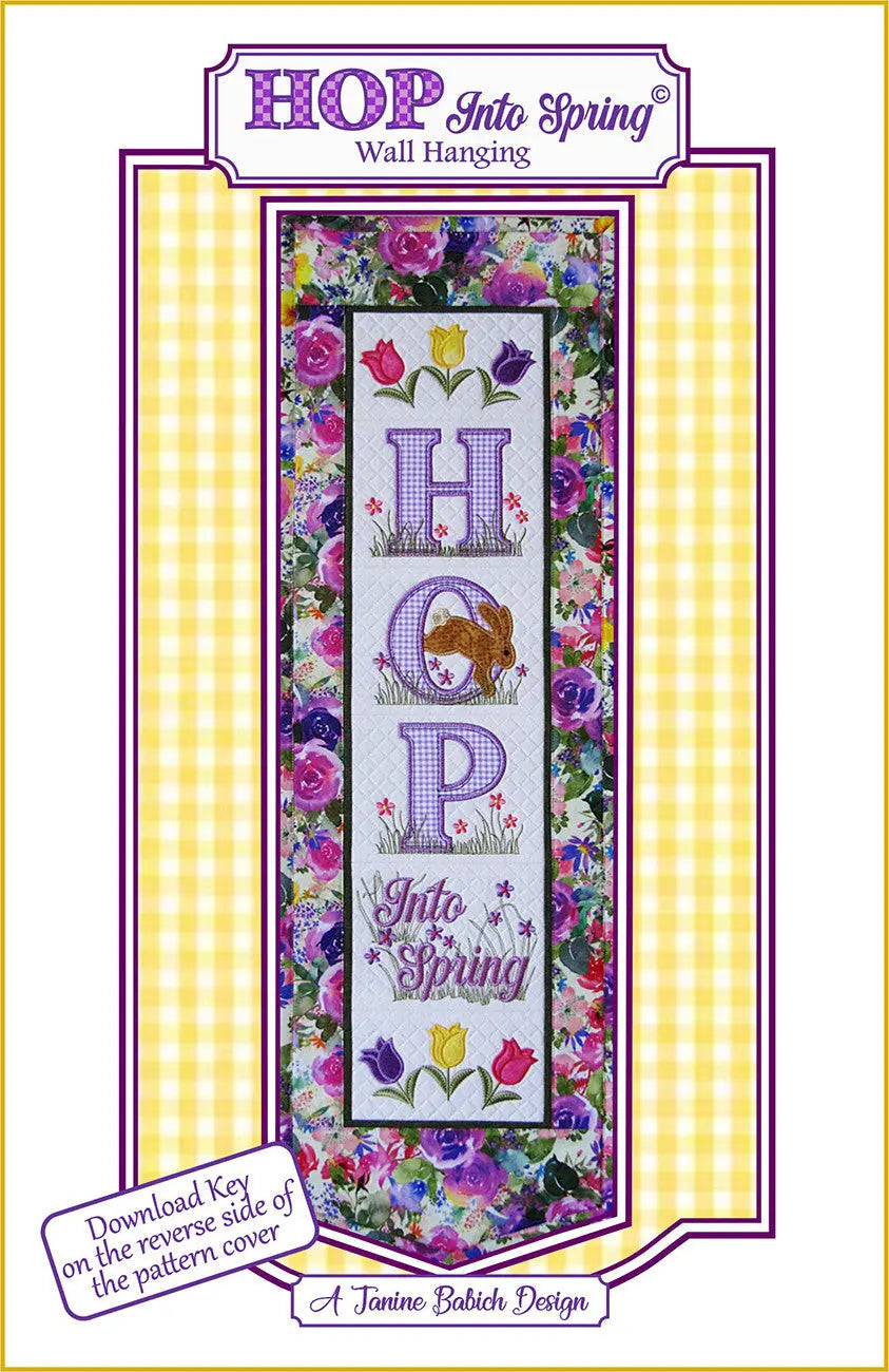 HOP Into Spring Wall Hanging - Linda's Electric Quilters