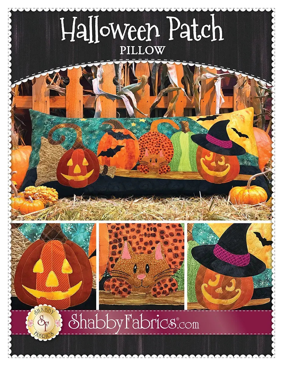 Halloween Patch Pillow - Linda's Electric Quilters
