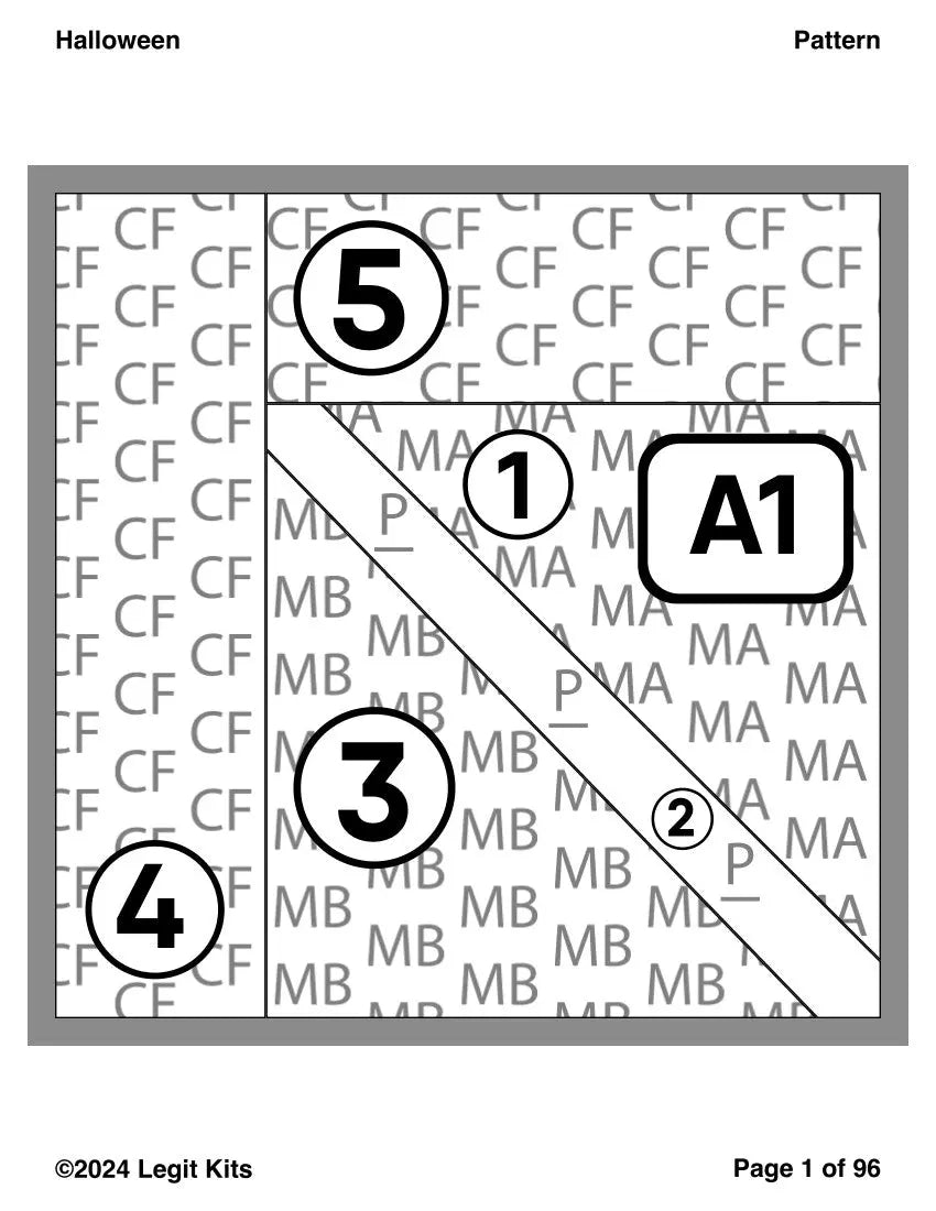 Halloween Pattern by Cole's Quilts Legit Kits