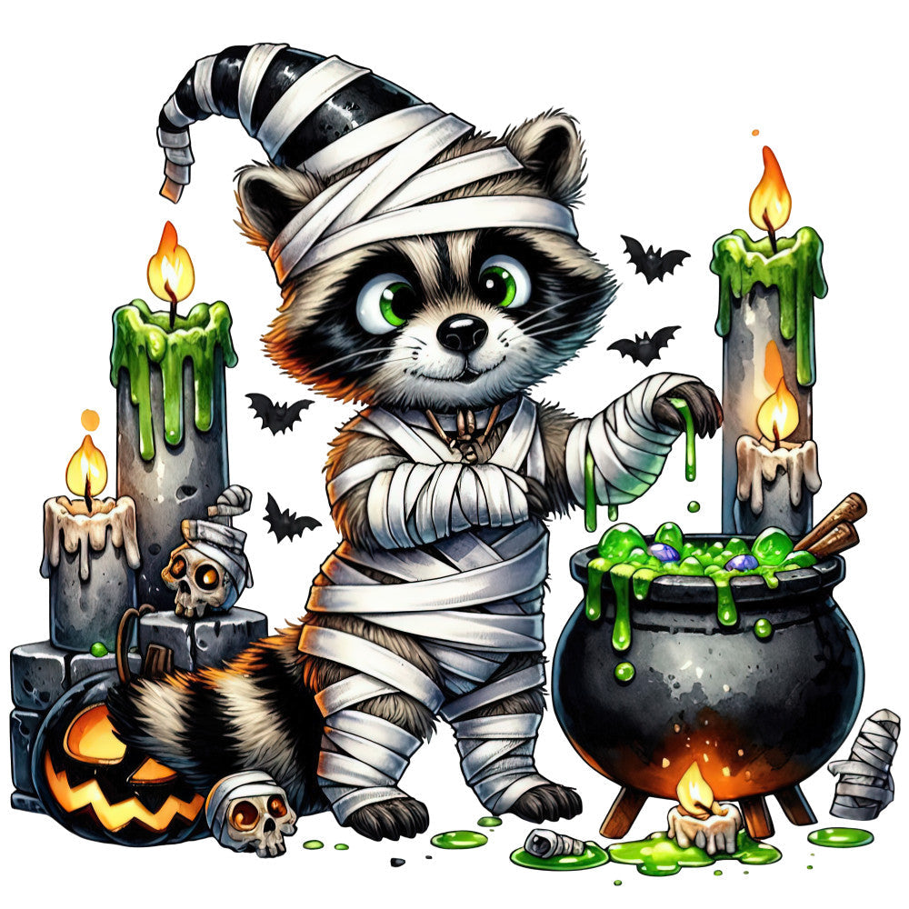 Halloween Wonder Animals Fabric Panel 109